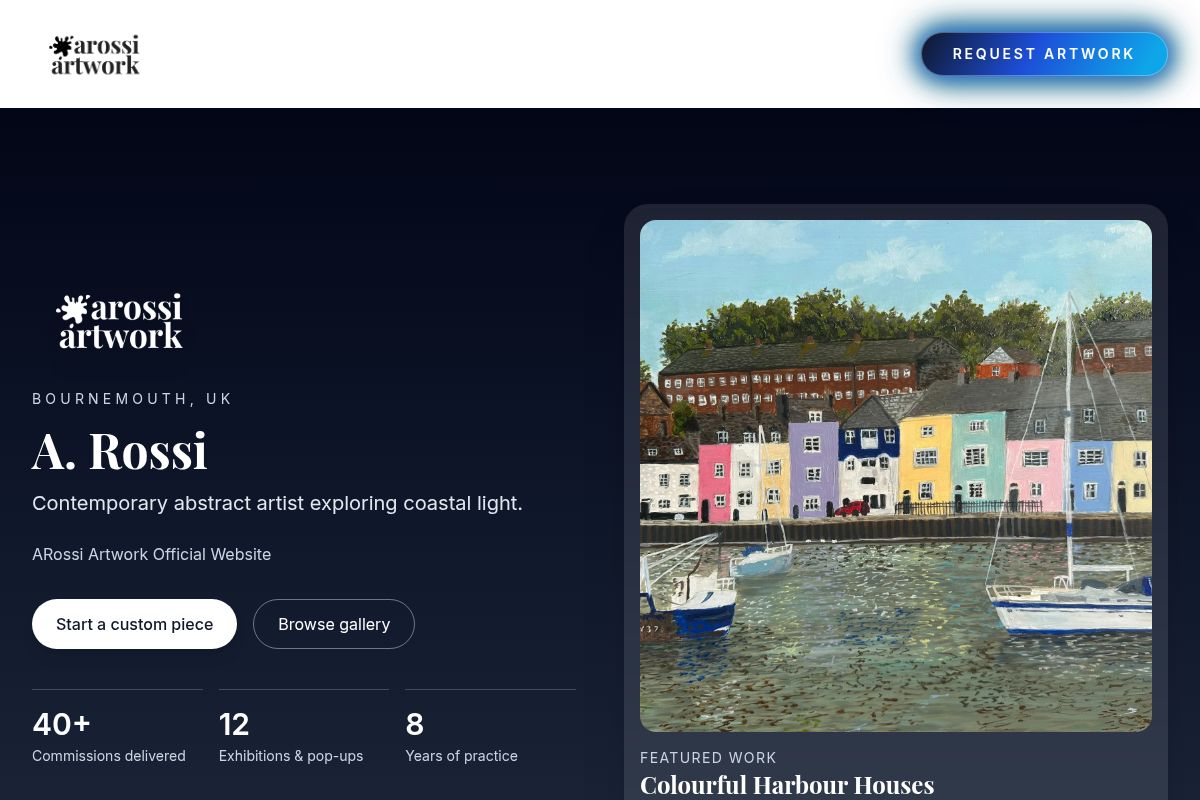 ARossi Artwork Webseite